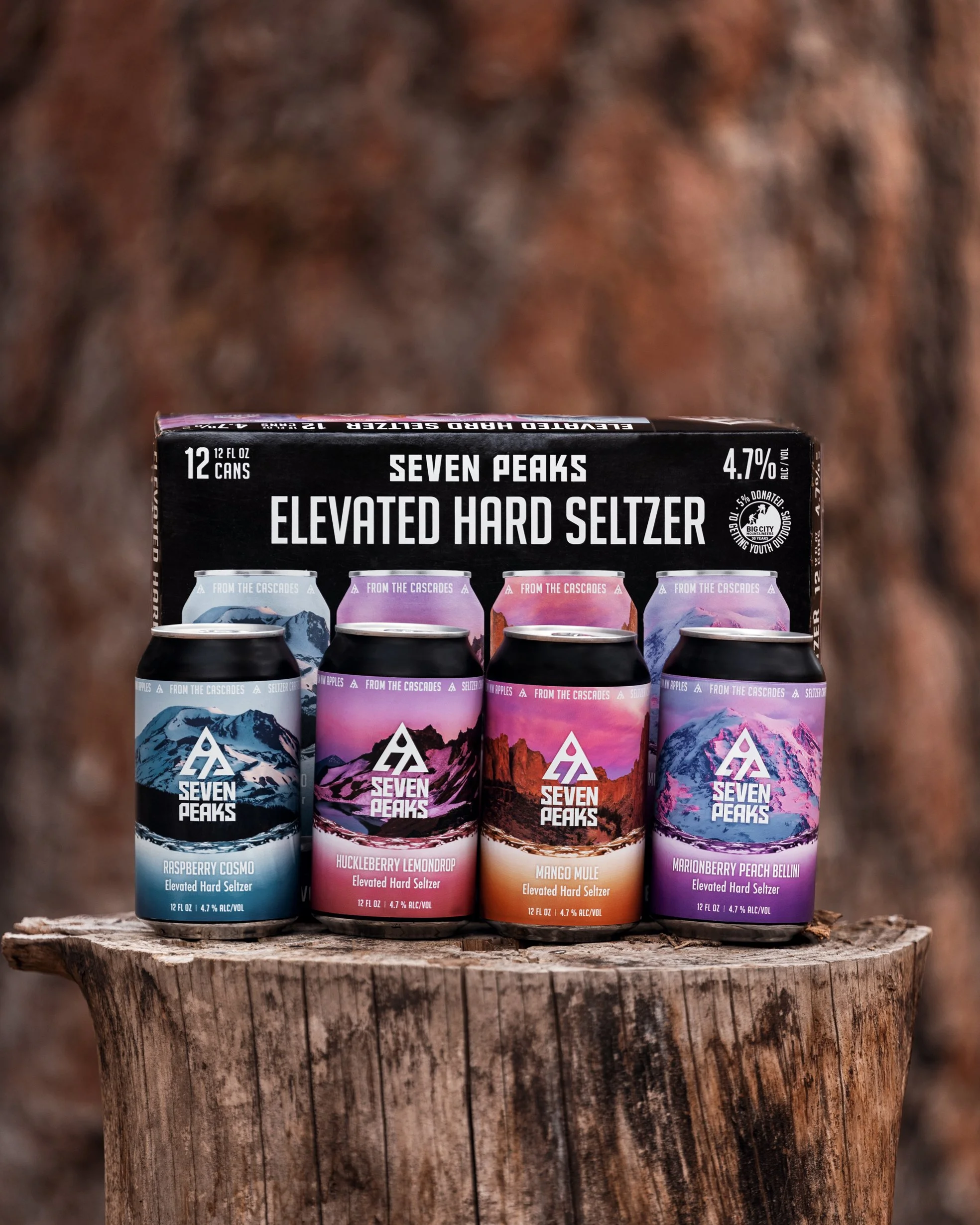 Elevated Hard Seltzer. The latest release from Seven Peaks Hard